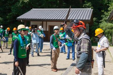 間伐作業の準備