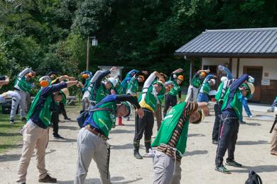 間伐作業の準備