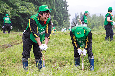 草刈り・泥上げ