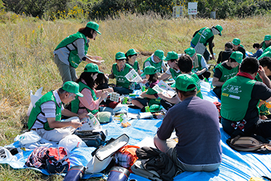 昼食はお弁当を堪能