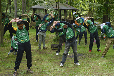 いざ森づくり体験スタート