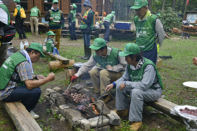 白老牛や鹿肉を美味しくいただきました