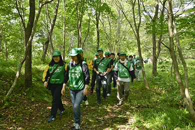 ウヨロ川の自然観察
