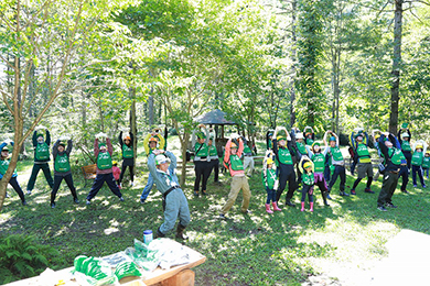 森づくり体験スタート
