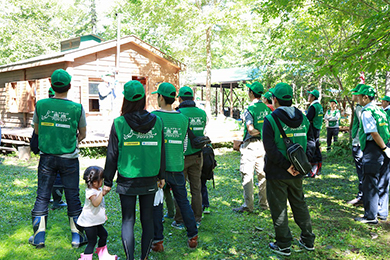 森づくり体験スタート
