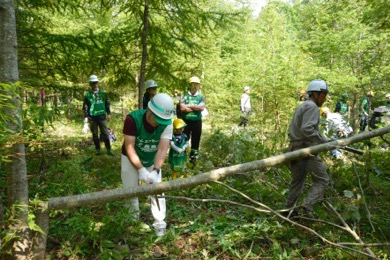 除間伐体験にチャレンジ！