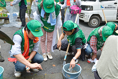 使用した大鎌、ハサミを丁寧に研ぎ、無事終了