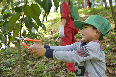 下草刈りで、みんなで里山をキレイに