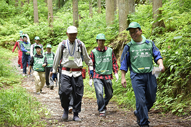 活動場所へ移動～自然観察