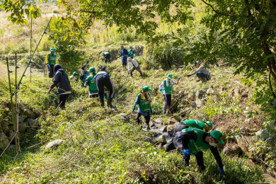 活動場所へ移動～活動開始！