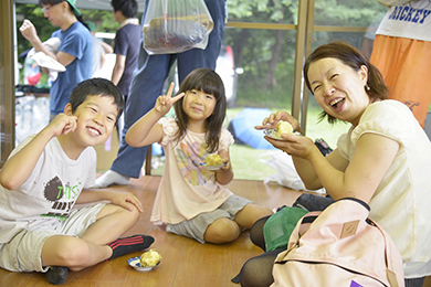 取れたジャガイモを試食