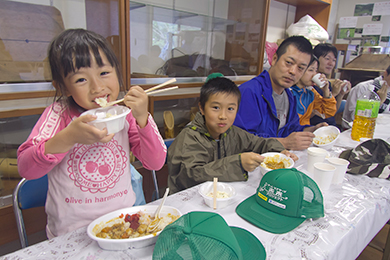 手作りカレーをいただきました