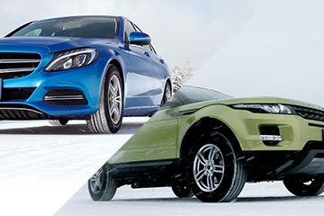 SUV車と乗用車のカーイメージ